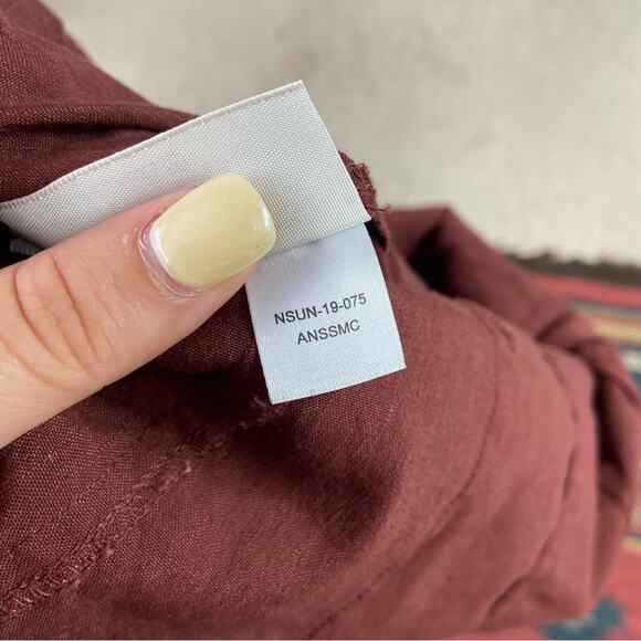 MM Lafleur Angelina Red Brown Tailored Tunic Top Size 4 - Picture 6 of 6